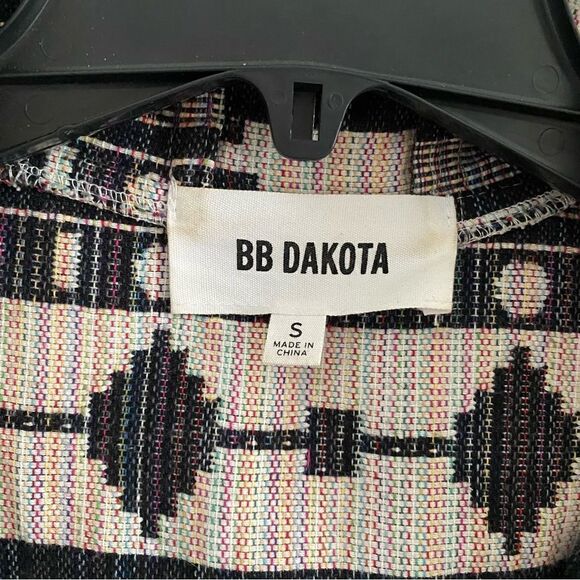 Bb Dakota Aztec Print Open Cardigan Jacket Womens Size S Small - Picture 3 of 6